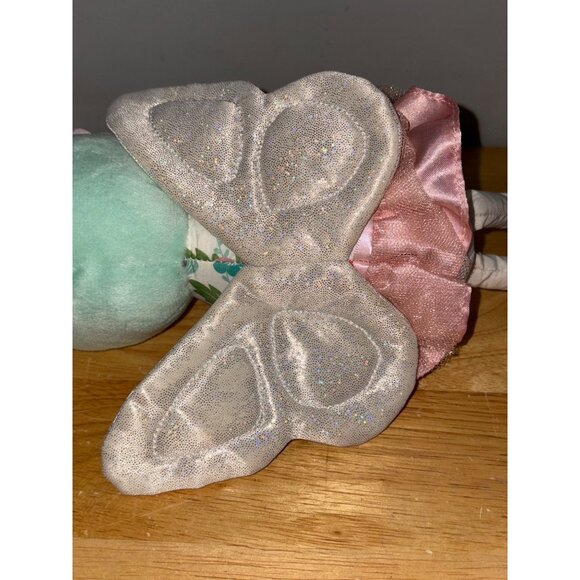 GO Goldbug Floral Fairy Chime Rattle Crinkle Wings Activity Doll Take Along Clip - Picture 4 of 6